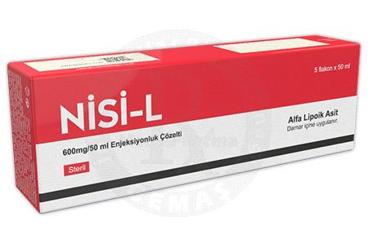 NISI-L 600 MG/50 ML ENJEKSIYONLUK ÇOZELTI (5 флакон)