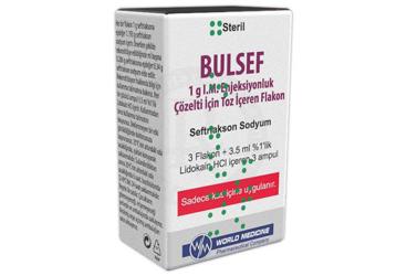 BULSEF 1 G I.M. раствор для инъекций ICIN порошок ICEREN флакон (3 флакон + 3 ампулы)