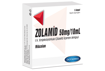 ZOLAMID 50 MG/10 ML IV/IM/REKTAL KULLANIM ICIN COZLETI ICEREN ампулы