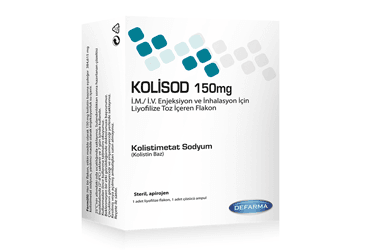 KOLISOD 150 MG IM/IV ENJ. VE INHALASYON ICIN лиофилизированный порошок ICEREN флакон