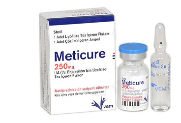 METICURE 250 MG IM/IV ENJ. ICIN лиофилизированный порошок ICEREN флакон (1 флакон VE 1 COZUCU ампулы)