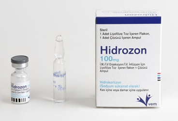 HIDROZON 100 MG IM IV ENJEKSIYON/внутривенная инфузия ICIN лиофилизированный порошок ICEREN флакон + COZUCU ампулы