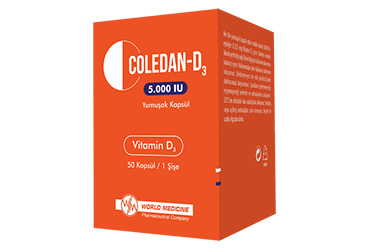 COLEDAN-D3 5000 I.U. ΠΌΡΠ³ΠΊΠΈΠ΅ ΠΊΠ°ΠΏΡΡΠ»Ρ (50 ΠΊΠ°ΠΏΡΡΠ»Ρ)