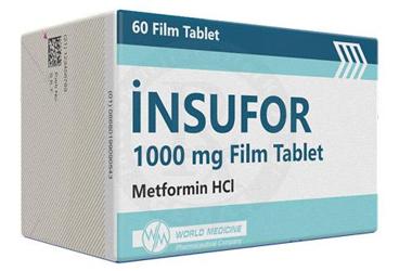 INSUFOR 1000 MG таблетки покрытые оболочкой (60 таблетки) — фото упаковки