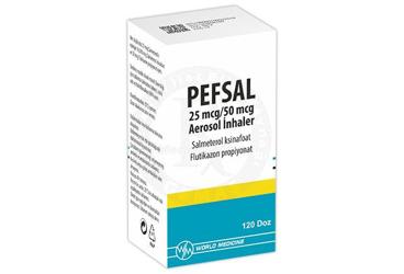 PEFSAL X 25MCG/50MCG AERESOL INHALER (1 INHALER 120 DOZ) — фото упаковки