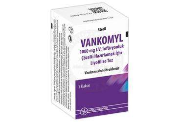 VANKOMYL 1000 MG IV раствор для инфузий HAZIRLAMAK ICIN лиофилизированный порошок (1 флакон)