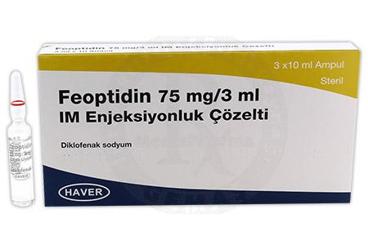 FEOPTIDIN 75 MG / 3 ML IM раствор для инъекций (10 ADET)