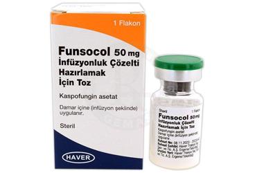 FUNSOCOL 50 MG раствор для инфузий HAZIRLAMAK ICIN порошок (1 флакон)