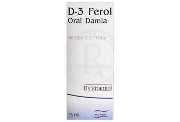 D-3 FEROL ΠΊΠ°ΠΏΠ»ΠΈ Π΄Π»Ρ ΠΏΡΠΈΡΠΌΠ° Π²Π½ΡΡΡΡ (15 ML)