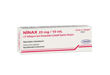NINAX 25 MG/10 ML внутривенная инфузия ICIN KONSANTRE COZELTI ICEREN 1 ампулы