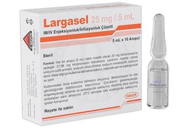 LARGASEL 25 MG/5 ML I.M./I.V. ENJEKSIYONLUK/раствор для инфузий (10 ампулы)