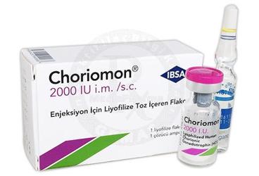 CHORIOMON 2000 IU ENJEKSIYONLUK лиофилизированный порошок (1 флакон)