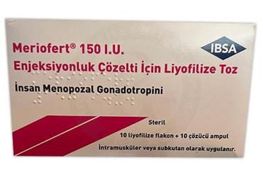 MERIOFERT 150 IU раствор для инъекций ICIN лиофилизированный порошок (10 ADET)