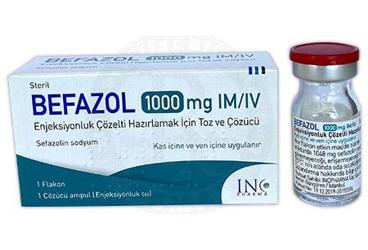 BEFAZOL 1000 MG IM/IV раствор для инъекций HAZIRLAMAK ICIN порошок VE COZUCU