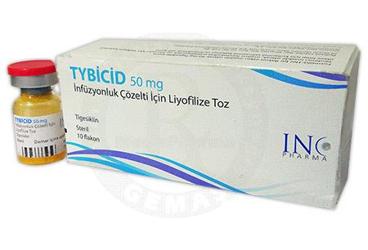 TYBICID 50 MG раствор для инфузий ICIN лиофилизированный порошок (10 ADET)
