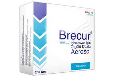 BRECUR 100 MCG OLCULU DOZLU INHALASYON суспензияU (200 DOZ)