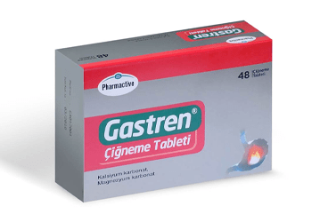 GASTREN 680 MG/80 MG жевательные таблетки, SWEET (48 таблетки)