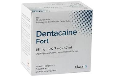 DENTACAINE Forte 68 MG + 0,017 MG/1,7 ML раствор для инъекций ICEREN DENTAL KARTUS (100 ADET)