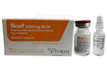 ILKSEF 1000 MG IM/IV раствор для инъекций HAZIRLAMAK ICIN порошок VE COZUCU