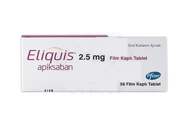 ELIQUIS 2,5 MG таблетки покрытые оболочкой (56 таблетки)