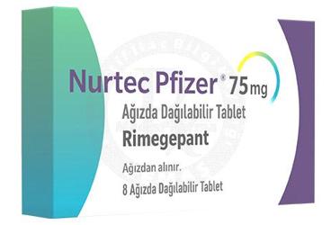 NURTEC PFIZER 75 MG AGIZDA DAGILABILIR таблетки (8 ADET)