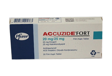 ACCUZIDE Forte 20 MG/25 MG 30 таблетки покрытые оболочкой