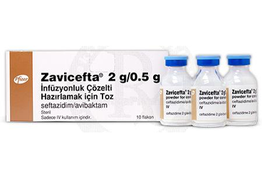 ZAVICEFTA 2/0,5 G INFUZYONLUK SOLUSYON ICIN порошок