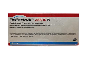 REFACTO AF 2000 IU IV раствор для инъекций ICIN порошок VE COZUCU 1 флакон