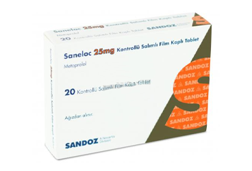 SANELOC 25 MG KONTROLLU SALIMLI таблетки покрытые оболочкой (20 таблетки)