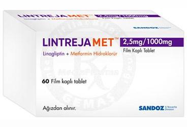 LINTREJAMET 2.5 MG/1000 MG таблетки покрытые оболочкой (60 таблетки)