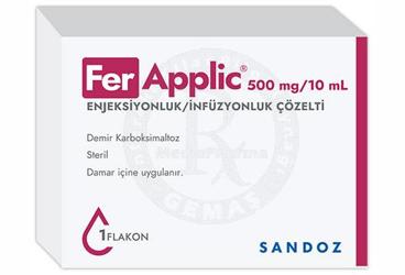 FERAPPLIC 500 MG/10 ML ENJEKSIYONLUK/раствор для инфузий (1 флакон)