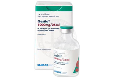 GESITA 1000 MG/25 ML IV INF.SOL. ICIN KONSANTRE COZELTI ICEREN флакон