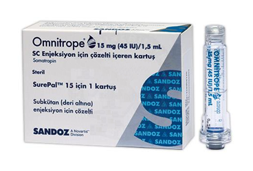 OMNITROPE 15 MG (45 IU)/1,5 ML SC ENJ. ICIN COZELTI ICEREN 1 KARTUS