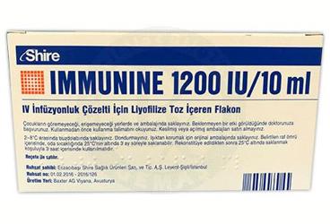 IMMUNINE 1200 IU/10 ML IV раствор для инфузий ICIN лиофилизированный порошок