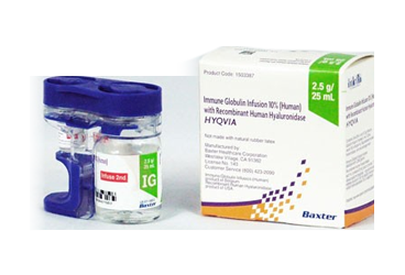 HYQVIA 2,5 G / 25 ML SC KULLANIM ICIN раствор для инфузий ICEREN флакон (2 флакон)