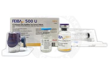 FEIBA 500 U внутривенная инфузия ICIN лиофилизированный порошок ICEREN флакон (1 ADET), 5 ML