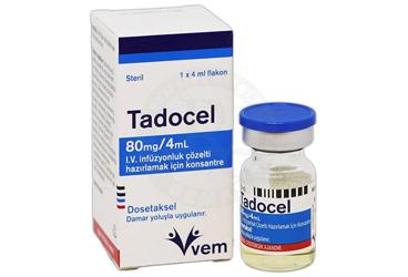 TADOCEL 80 MG/4 ML внутривенная инфузияLUK KONSANTRE COZELTI (1 флакон)