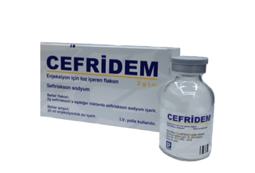 CEFRIDEM 2 GR I.V.ENJEKSIYON ICIN порошок ICEREN флакон