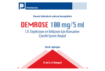 DEMROSE 100 MG/5 ML IV ENJEKSIYON VE INFUZYON ICIN KONSANTRE COZELTI ICEREN 5 ампулы