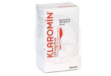 KLAROMIN 125 MG/5 ML суспензия для приёма внутрь HAZIRLAMAK ICIN гранулы