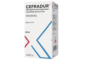 CEFRADUR 250MG/5 ML суспензия для приёма внутрь HAZIRLAMAK ICIN KURU порошок (60 ML)