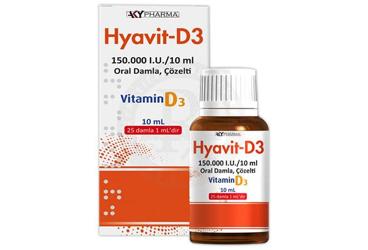HYAVIT-D3 150.000 I.U./10 ML ΠΊΠ°ΠΏΠ»ΠΈ Π΄Π»Ρ ΠΏΡΠΈΡΠΌΠ° Π²Π½ΡΡΡΡ, COZELTI (10 ML)
