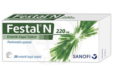 FESTAL N 220 MG ENTERIK KAPLI таблетки (20 таблетки)