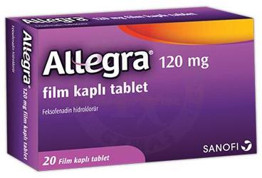 ALLEGRA 120 MG таблетки покрытые оболочкой (20 таблетки)