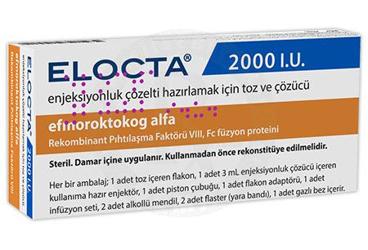 ELOCTA 2000 IU IV раствор для инъекций HAZIRLAMAK ICIN порошок VE COZUCU