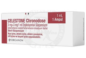 CELESTONE CHRONODOSE 3 MG + 3 MG /1 ML ENJEKSIYONLUK суспензия
