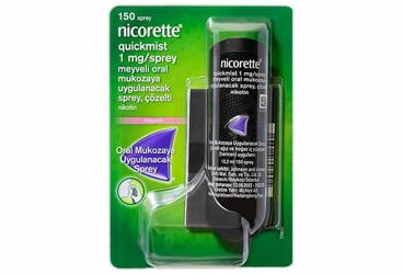 NICORETTE QUICKMIST 1 MG/спрей MEYVELI ORAL MUKOZAYA UYGULANACAK спрей, COZELTI (1 SISE)