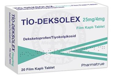 TIO-DEKSOLEX 25 MG/4 MG таблетки покрытые оболочкой (20 таблетки)