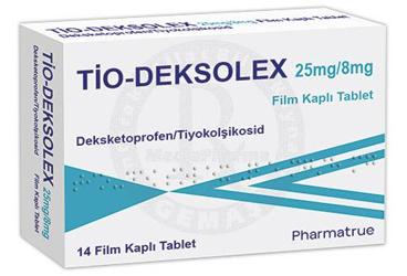 TIO-DEKSOLEX 25 MG/8 MG таблетки покрытые оболочкой (14 таблетки)
