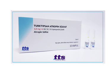 TURKTIPSAN ATROPIN SULFAT 0,25 MG / ML IM / SC / IV раствор для инъекций